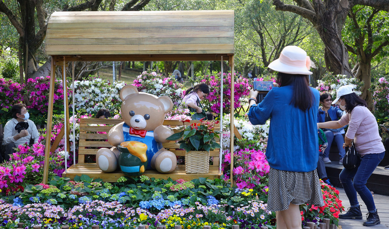 Frühlingsstimmung im Daan-Park in Taipei (Foto: CNA)