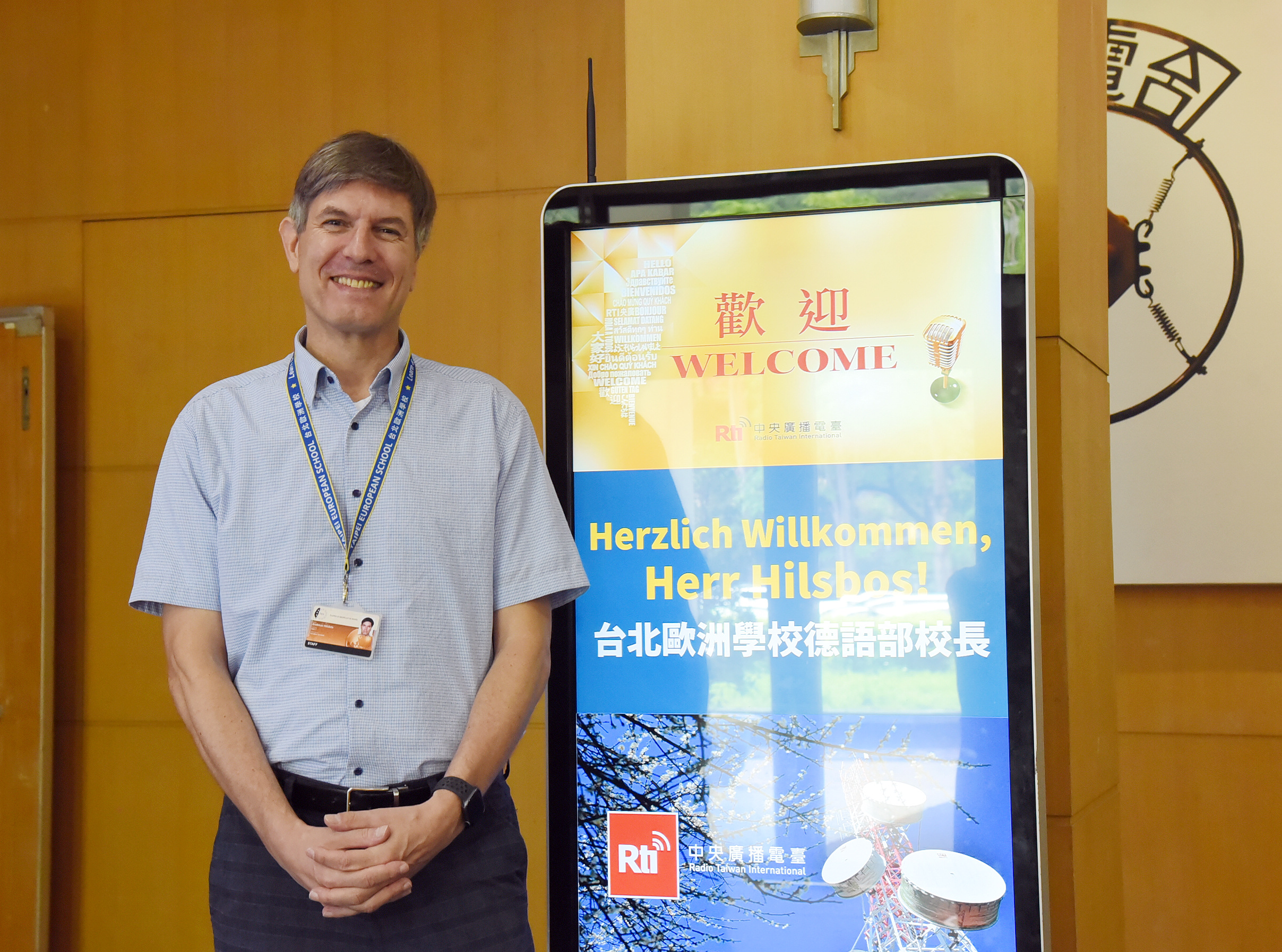 Schulleiter Andreas Hilsbos zu Gast bei RTi (Foto: Shangning Postel-Heutz)