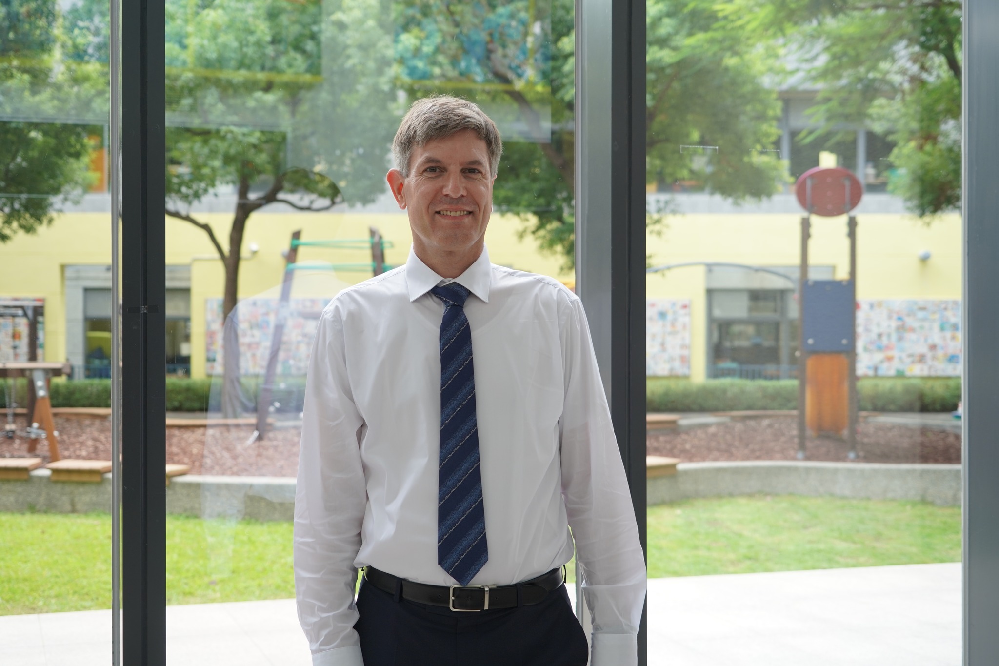 Andreas Hilsbos hat auch schon in Hongkong und Seoul unterricht und gelebt. (Foto: Taipei European School)