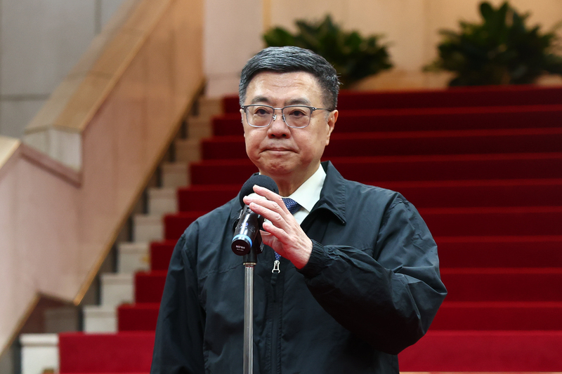 Premierminister Cho Jung-tai hat sich heute zu den Mobbingvorwürfen im Arbeitsministerium geäußert. (Foto: CNA)