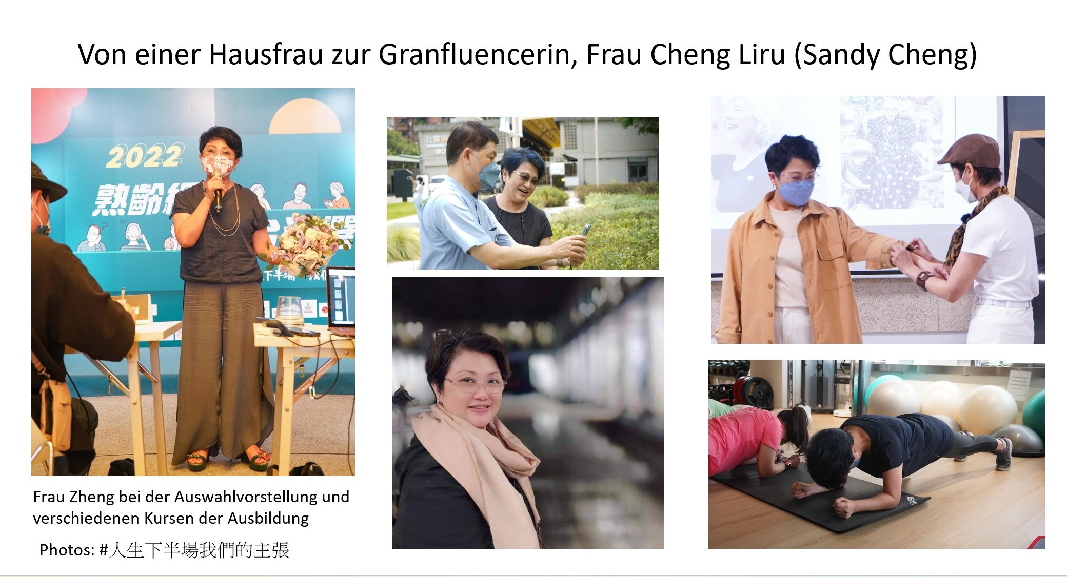 Granfluencerin Sandy Cheng