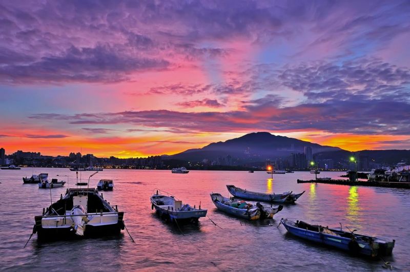 Sonnenuntergang in Tamsui