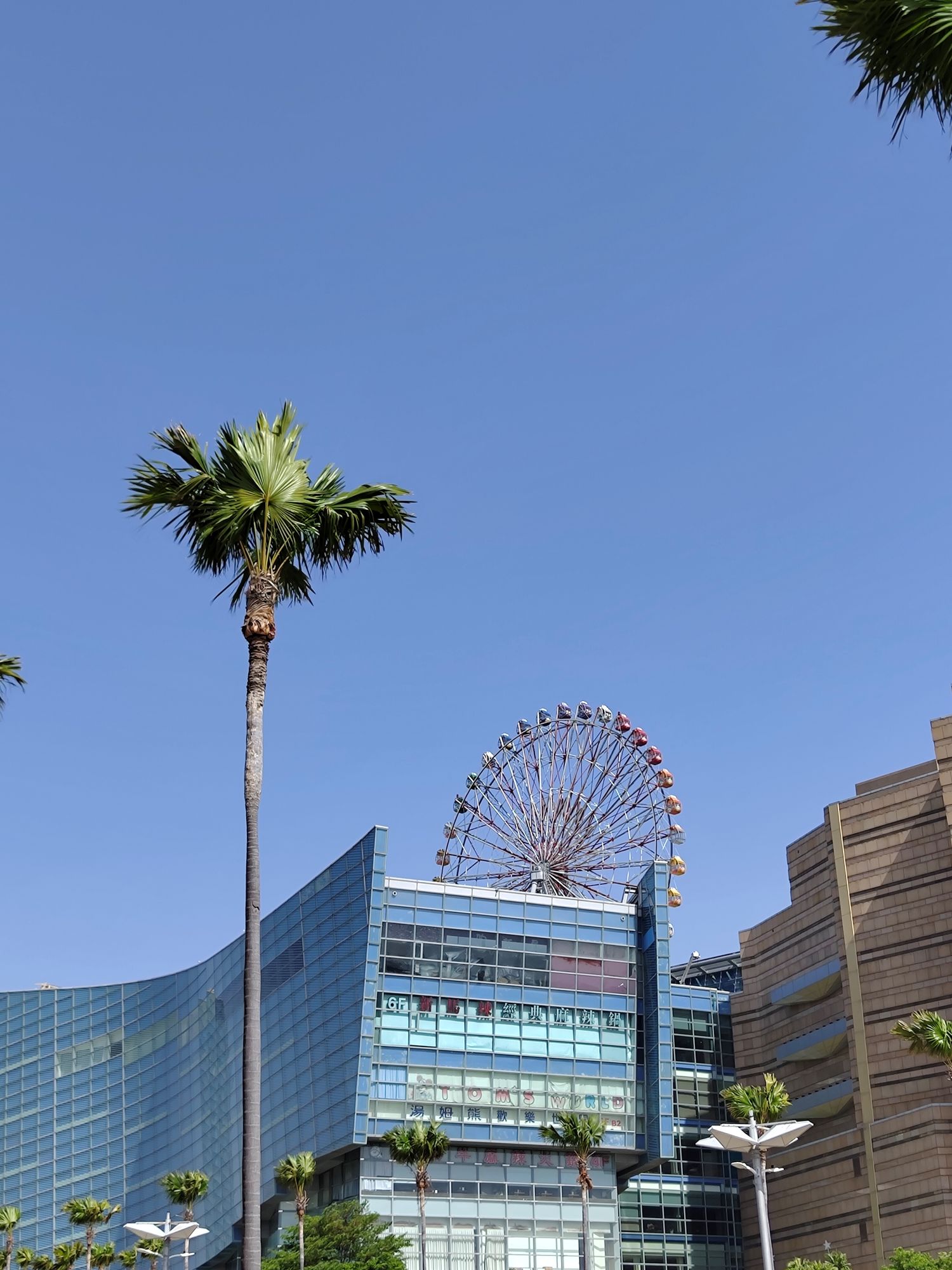 Riesenrad auf dem Dach der Dream Mall (Foto: Frederik Springmann)