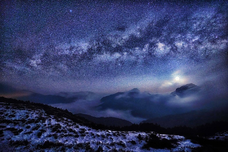 Hehuan Mountain's stunning starry sky. (Photo: CNA)