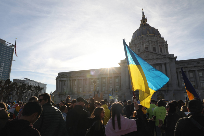 旅美烏克蘭人科爾庫納告訴中央社，烏克蘭為了對抗在21世紀重劃歐洲邊界的俄羅斯而戰，為民主價值而戰必須贏。（科爾庫納提供）中央社記者周世惠舊金山傳真 111年2月27日 (圖：中央社)