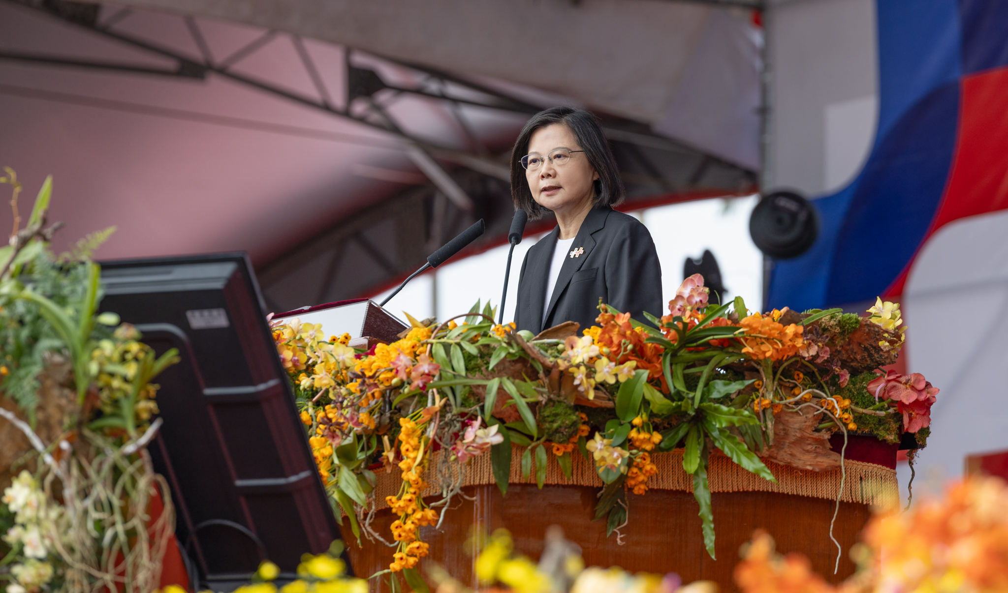 President Tsai Ing-wen delivers her last National Day Address. (Photo: Presidential Office)