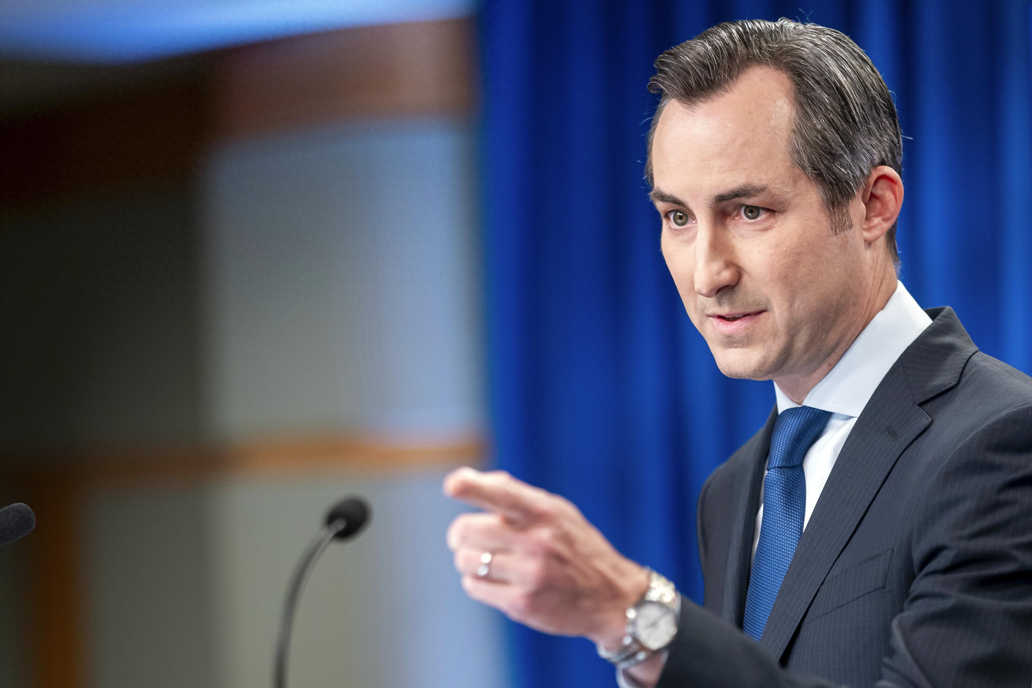 Matthew Miller responded by stating that the United States strongly condemns any Chinese officials’ words and actions that escalate tensions and undermine stability. (Photo: Associated Press/TPG Images)