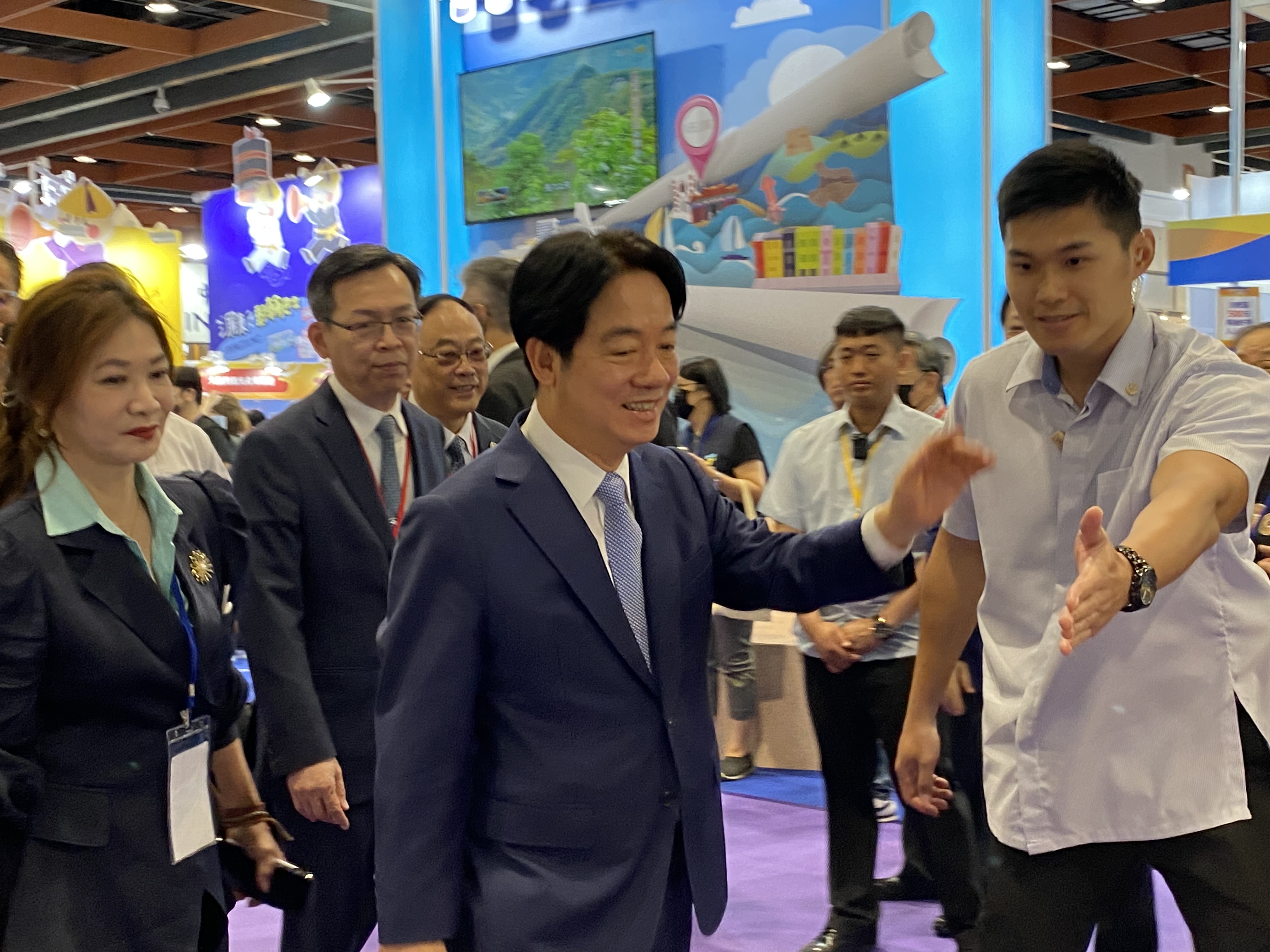 President Lai Ching-te speaks on cross-strait tourism at the Taipei ...