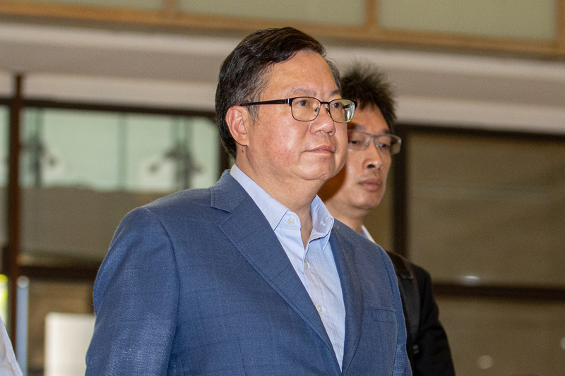 The High Court overturned Taoyuan District Court's ruling on former Vice Premier Cheng Wen-tsan's case Tuesday morning. (Photo: CNA)