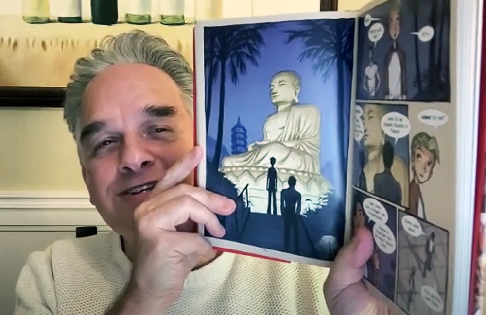 American illustrator Mark Crilley released his graphic novel “Lost in Taiwan”, which is set in Taiwan, in 2023. (Photo taken from Mark Crilley's Facebook page)