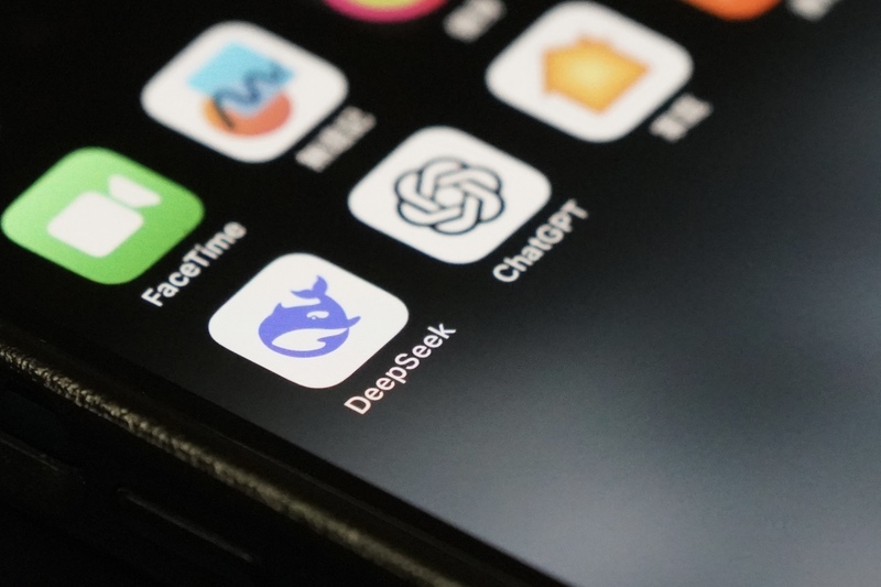 New Chinese AI DeepSeek app.(Photo: CNA)