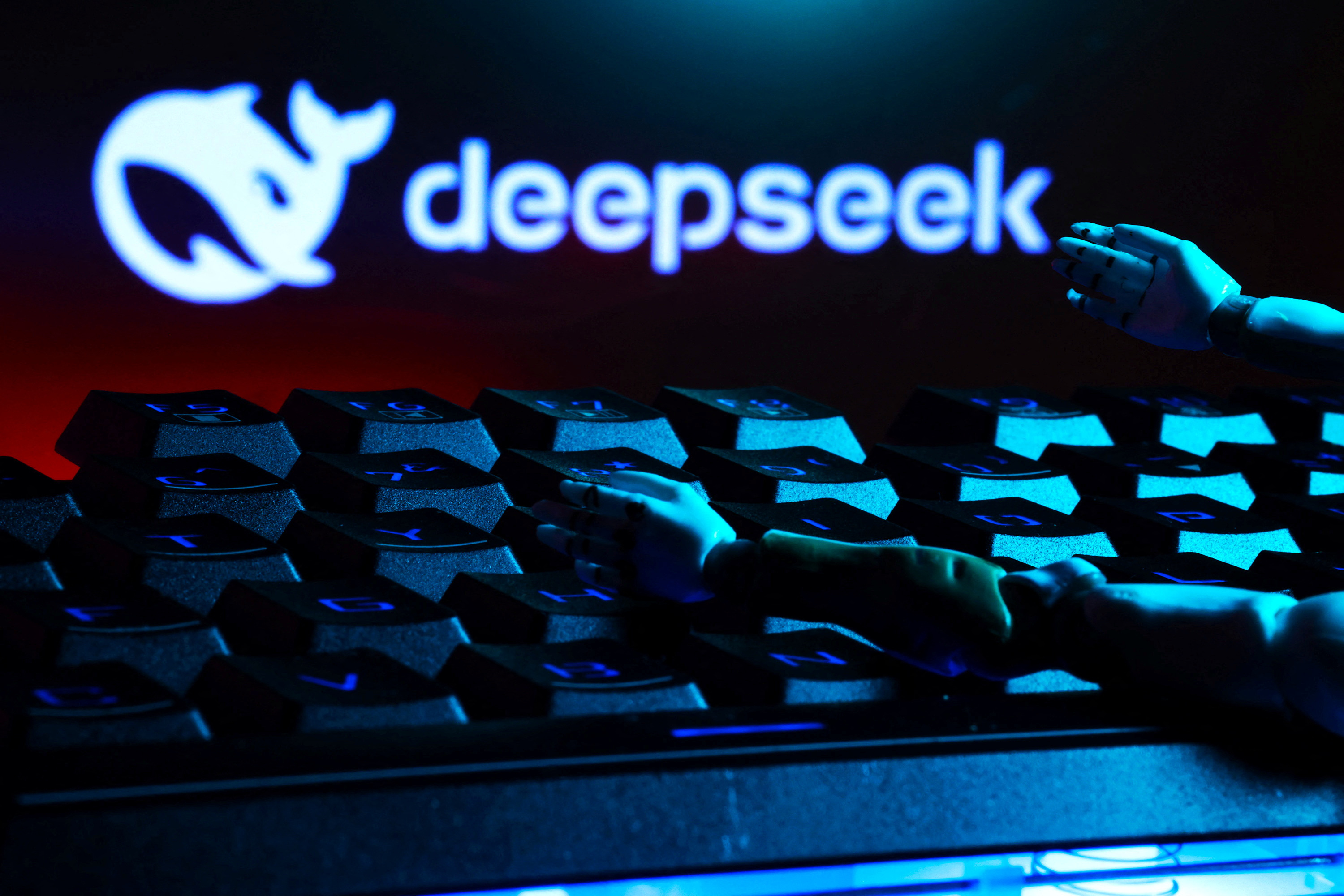 The China-based startup DeepSeek topped the free download rankings in the U.S. Apple App Store, causing shockwaves in Wall Street, and technological circles. (Photo via Reuters)
