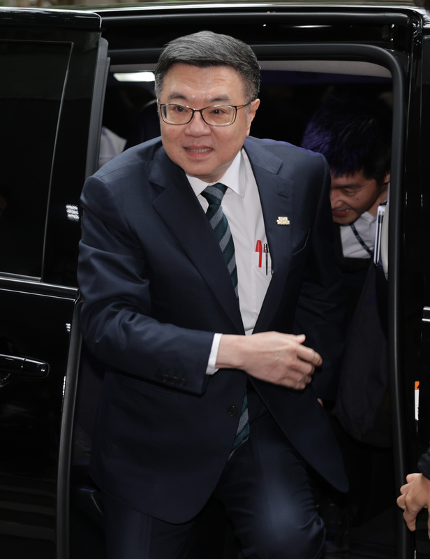Premier Cho Jung-tai denied the CCP's allegations that Taiwan's ICEFCOM has been carrying out cyberattacks against China. (Photo: CNA)