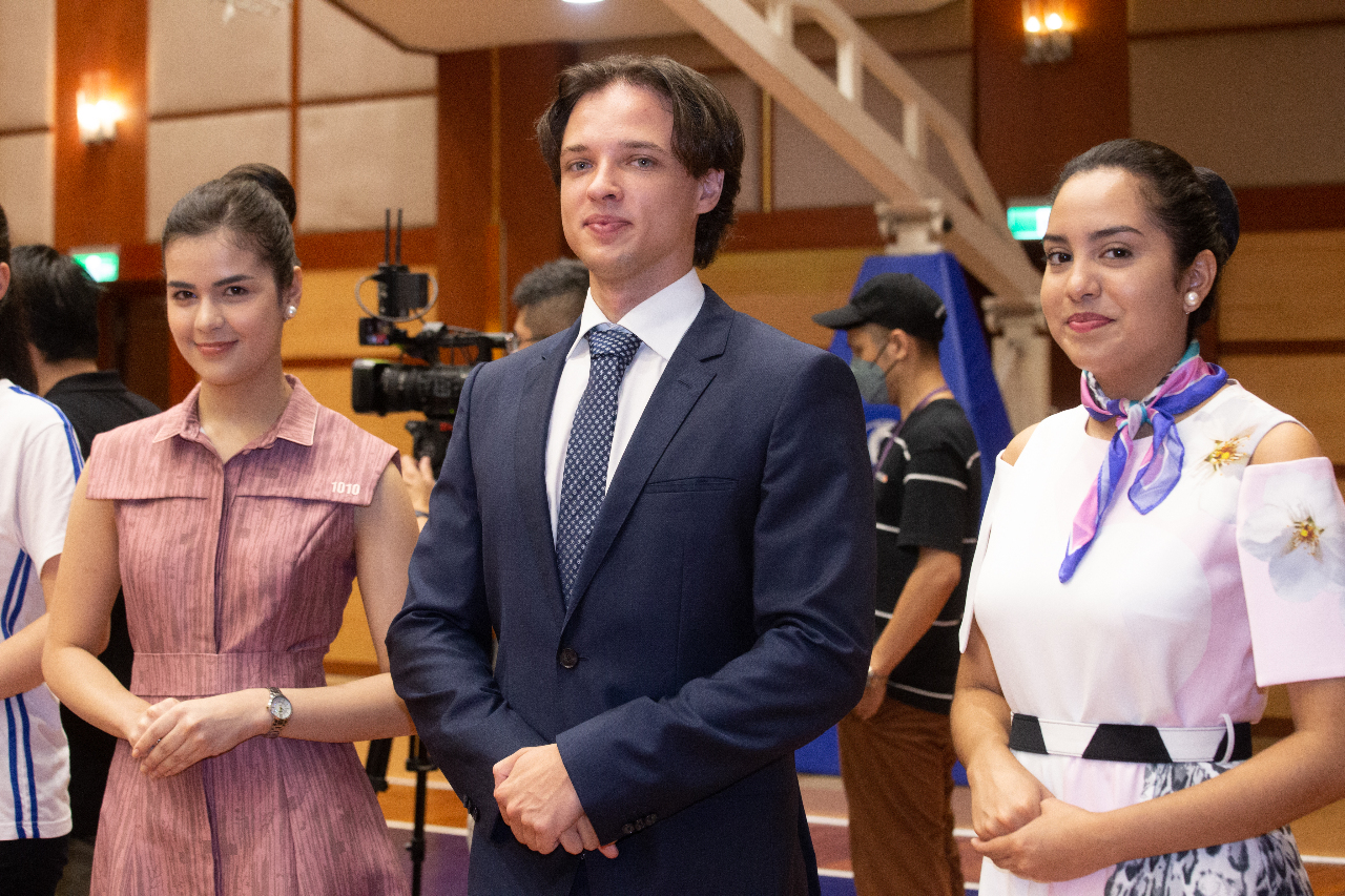 Estudiantes extranjeros de Ming Chuan que participarán en las celebraciones del Doble Diez (Foto: Universidad de Ming Chuan)