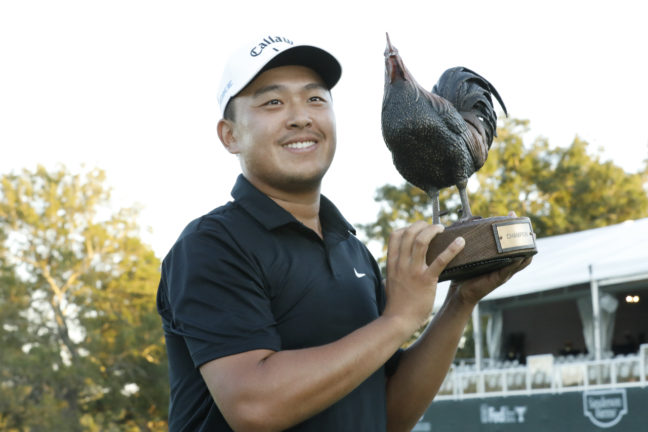 El golfista taiwanés Kevin Yu (俞俊安) es el ganador del Campeonato Sanderson Farms, en MIssissippi, un evento del circuito de la PGA. (Foto: AP)
