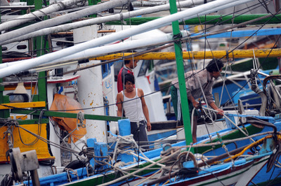 Photo d'illustration des pêcheurs migrants (Photo CNA)