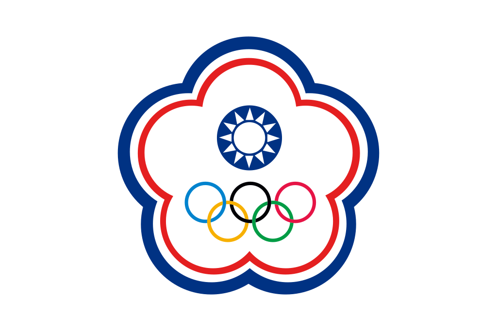 drapeau olympique de la délégation taiwanaise - Taipei chinois (Chinese Taipei)