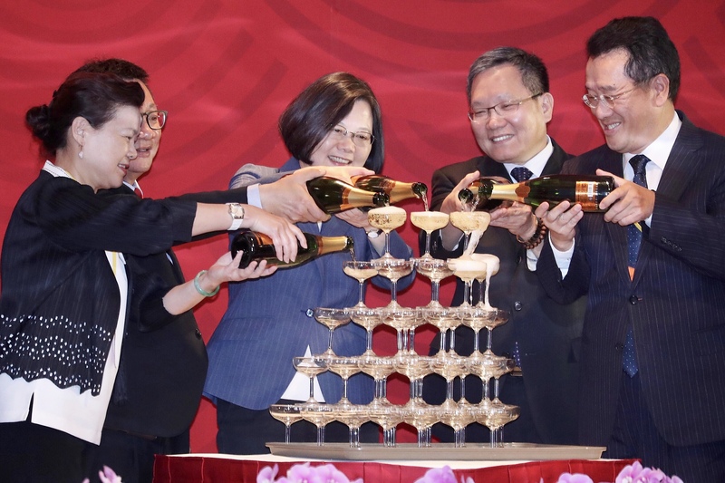 illustration champagne à Taiwan (photo CNA)