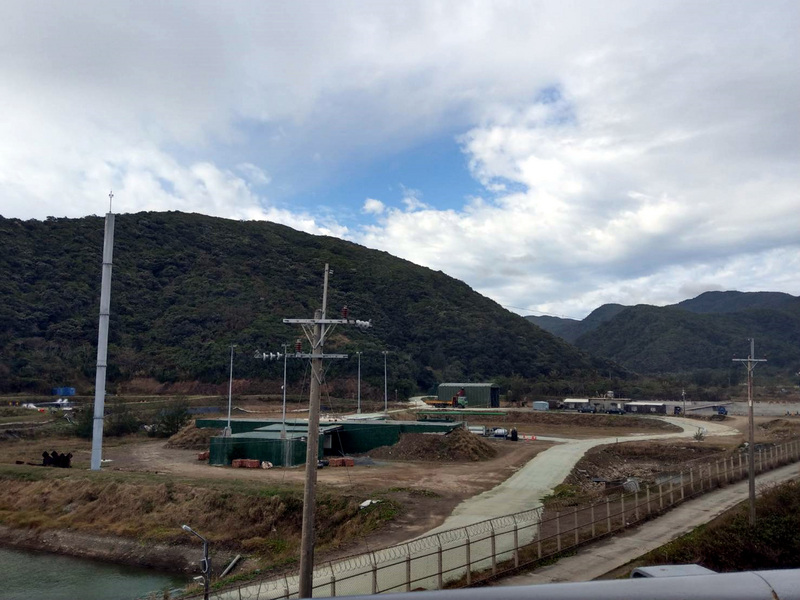 Le site du lancement des fusées à Nantien dans le comté de Taitung (Photo CNA)