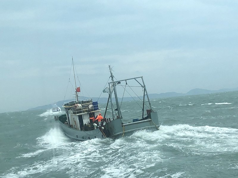 Bateau de pêche chinois (photo CNA)