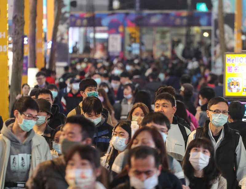 illustration contamination et port du masque a Taiwan (photo CNA)