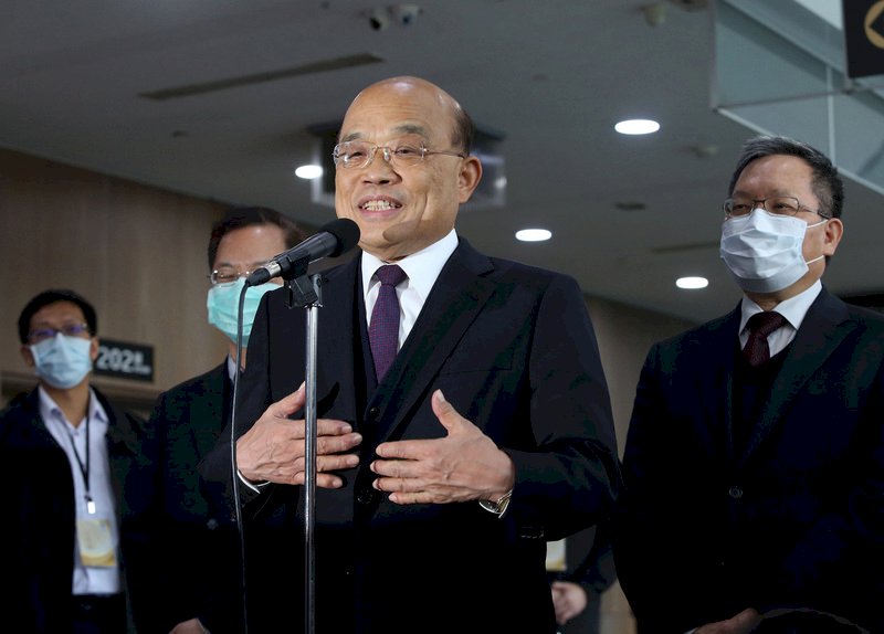 Le Premier ministre taïwanais Su Tseng-chang (photo, RTI)
