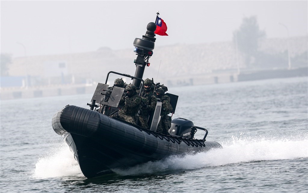 Le M109 de la Marine taiwanaise (photo CNA)