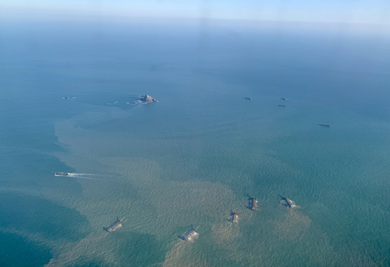 Les câbles sous-marins reliant l'île Matsu ont été coupés (Photo CNA)