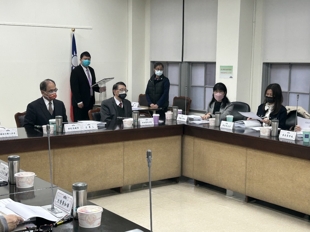 Réunion sur la relocalisation du Yuan législatif, le 16 janvier 2023 (Photo : 趙婉淳)