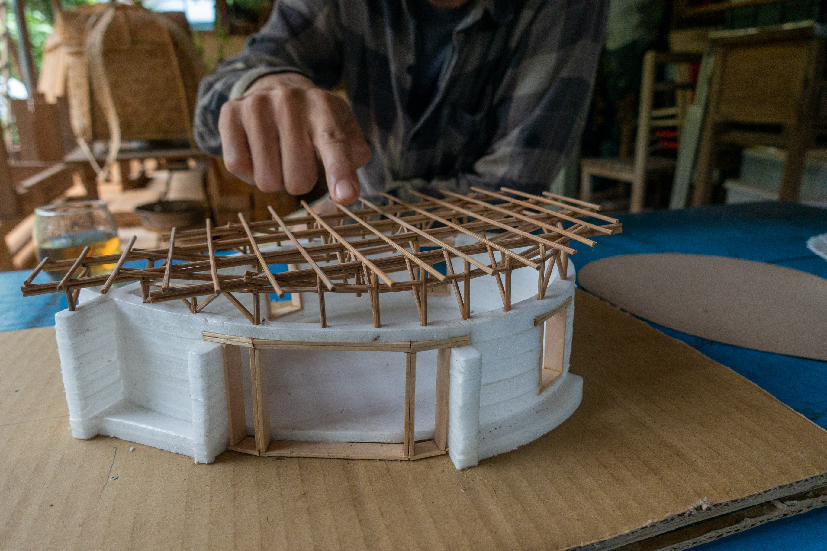 La maquette de la maison en forme de goutte, à Taichung, par A-Yao (© Sasa)