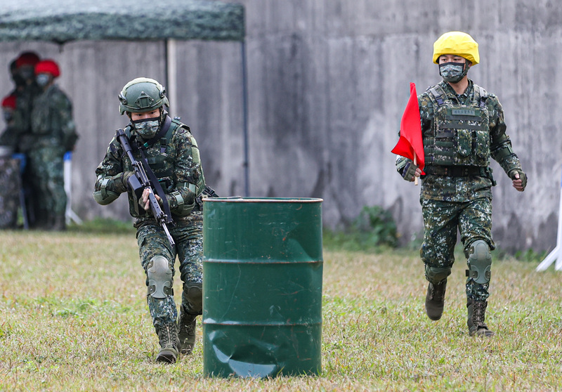 Illustration d'un entrainement militaire à Taïwan (photo CNA)