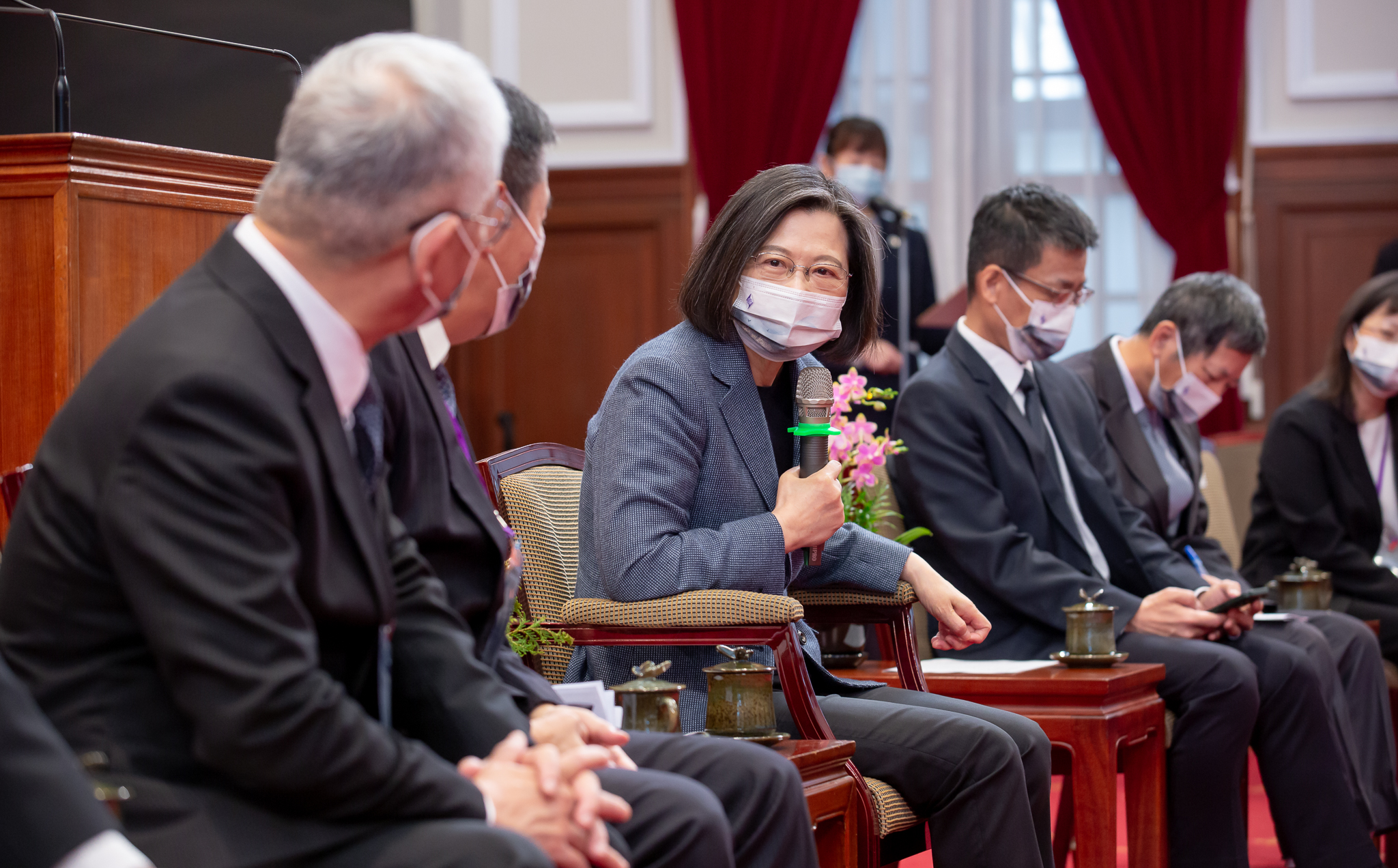 Tsai Ing-wen à la remise de médailles de l’Institut des ingénieurs (photo fournie par la Présidence)