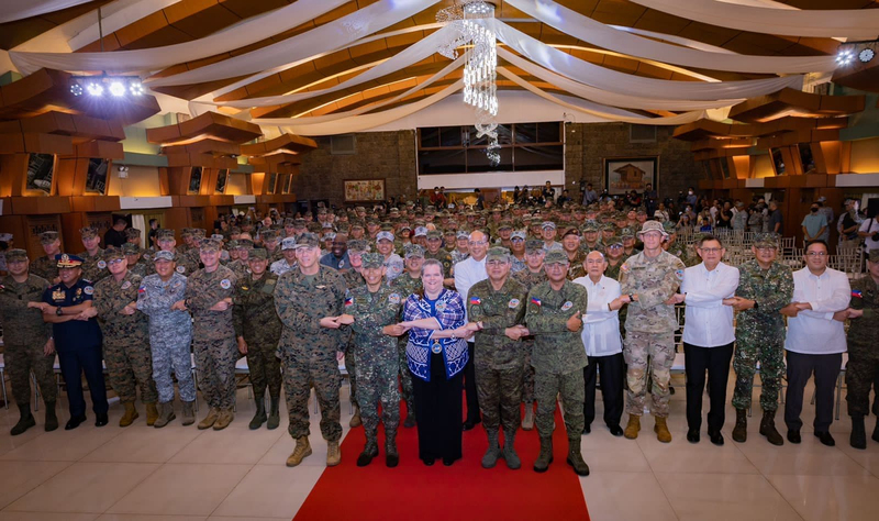 Inauguration à Manille des exercices militaires conjoints entre les Etats-Unis et les Philippines (photo CNA)