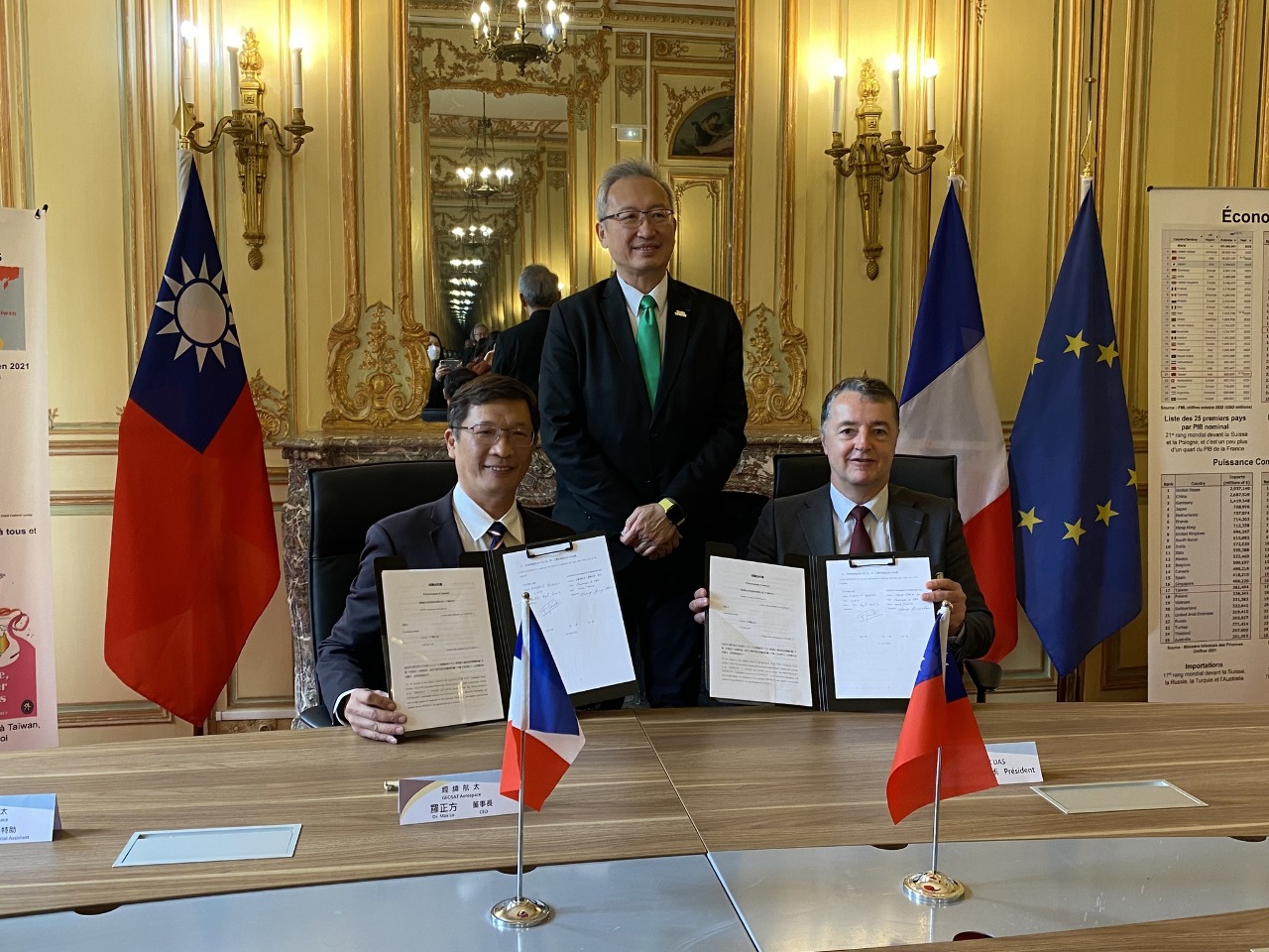 Coopération franco-taïwanaise sur les drones (photo facebook bureau de représentation de Taïwan en France)