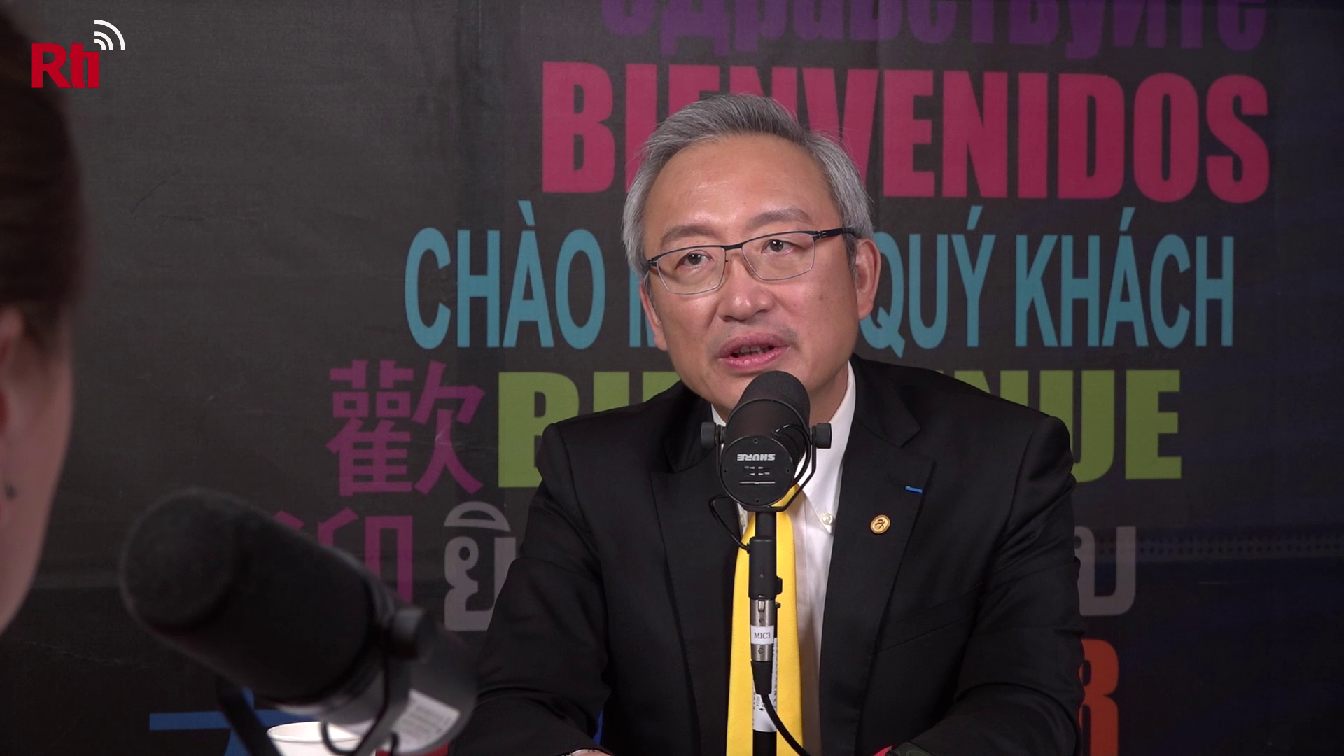 Le représentant de Taïwan en France François était invité au micro de RTI le lundi 22 mai 2023 (Image : RTI)