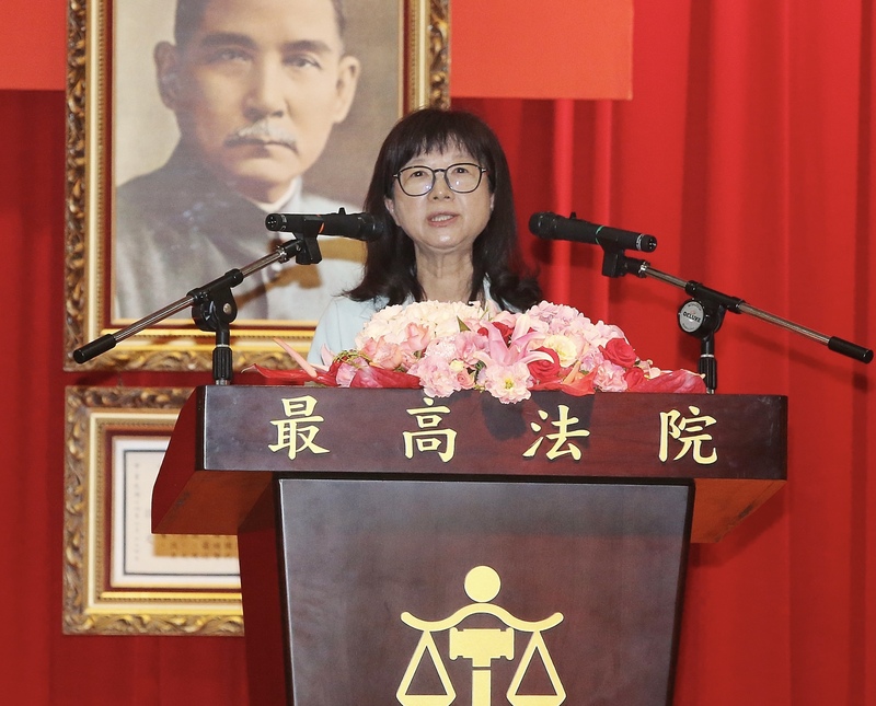 La juge Kao Meng-hsun prend ses fonctions à la tête de la Cour suprême à Taïwan 56 ans après Chang Chin-lan (Image : CNA)