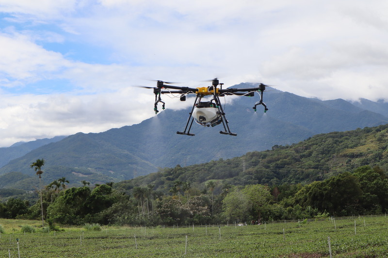 Les drones et l'IA sont utilisés dans le secteur agricole à Taïwan pour pallier la pénurie de main d'oeuvre tout en augmentant les rendements (photo CNA)
