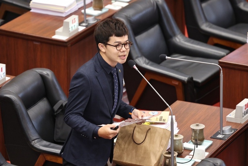 Chang Po-yang au conseil municipal de Kaohsiung (image d'archive, CNA)