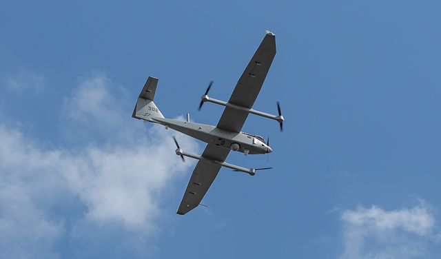 Drone américain fabriqué par AeroVironment (photo : IG@aerovironmentinc)