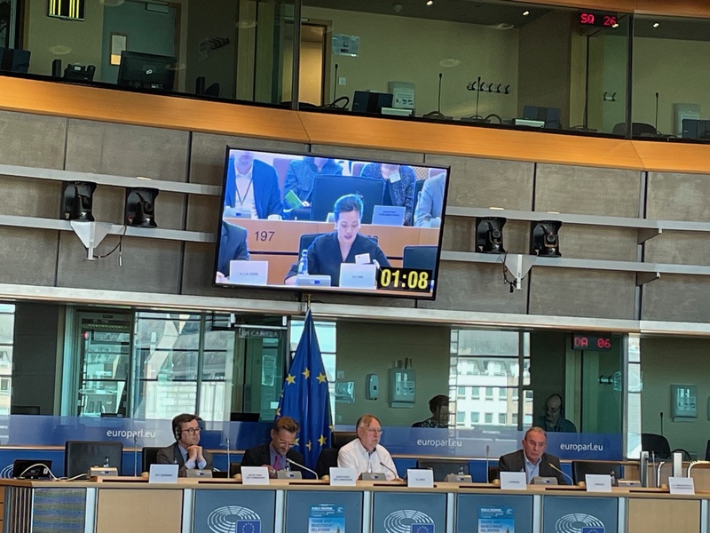 La députée taïwanaise Cynthia Wu (吳欣盈) invitée en audition au Parlement européen (Image : CNA)