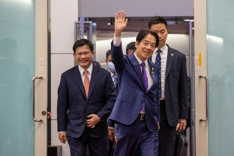 Lai Ching-te revient à Taïwan après une visite au Paraguay (Photo CNA)