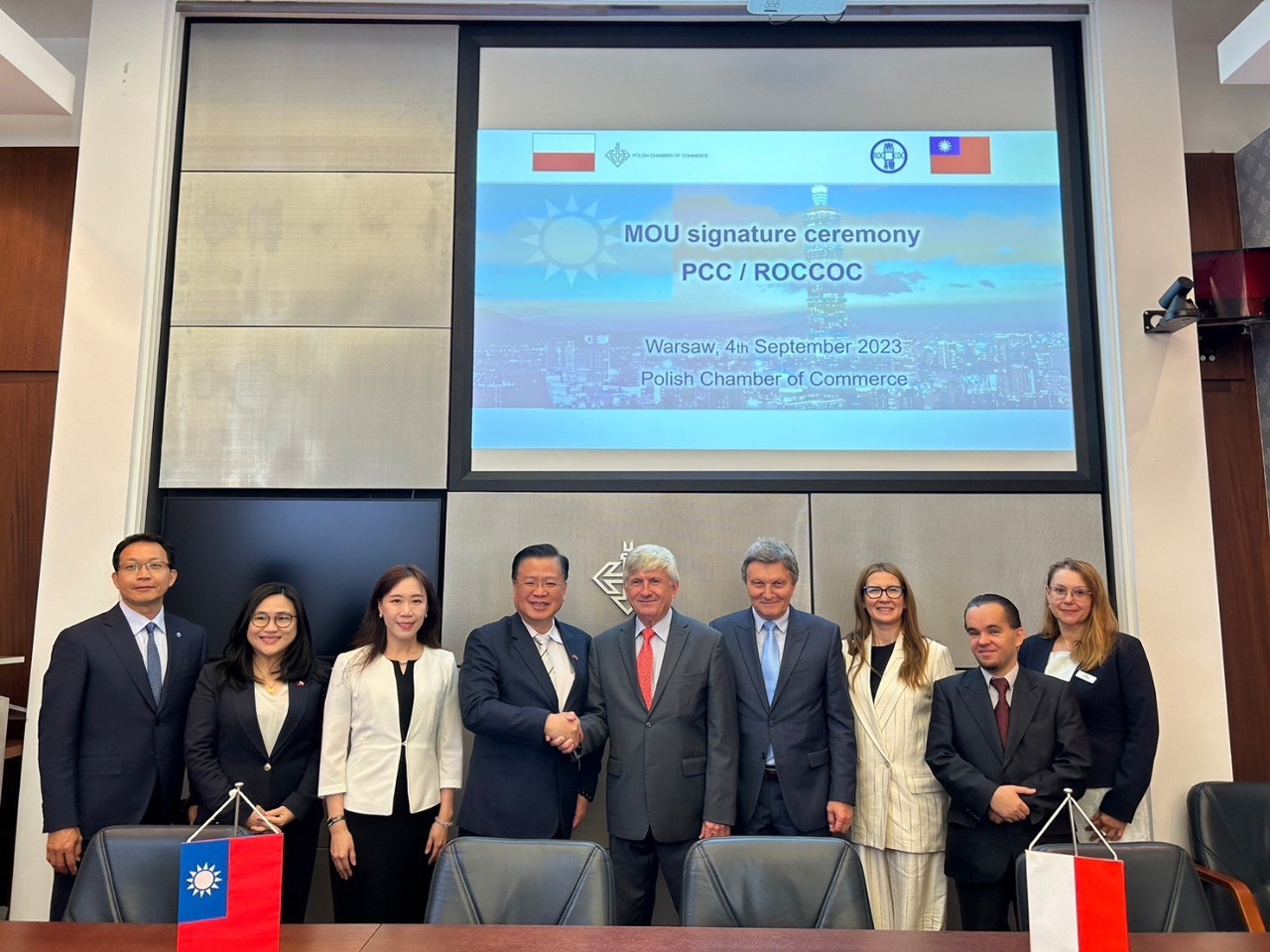 La délégation de la ROCCOC en visite à Warsovie (photo, ROCCOC)