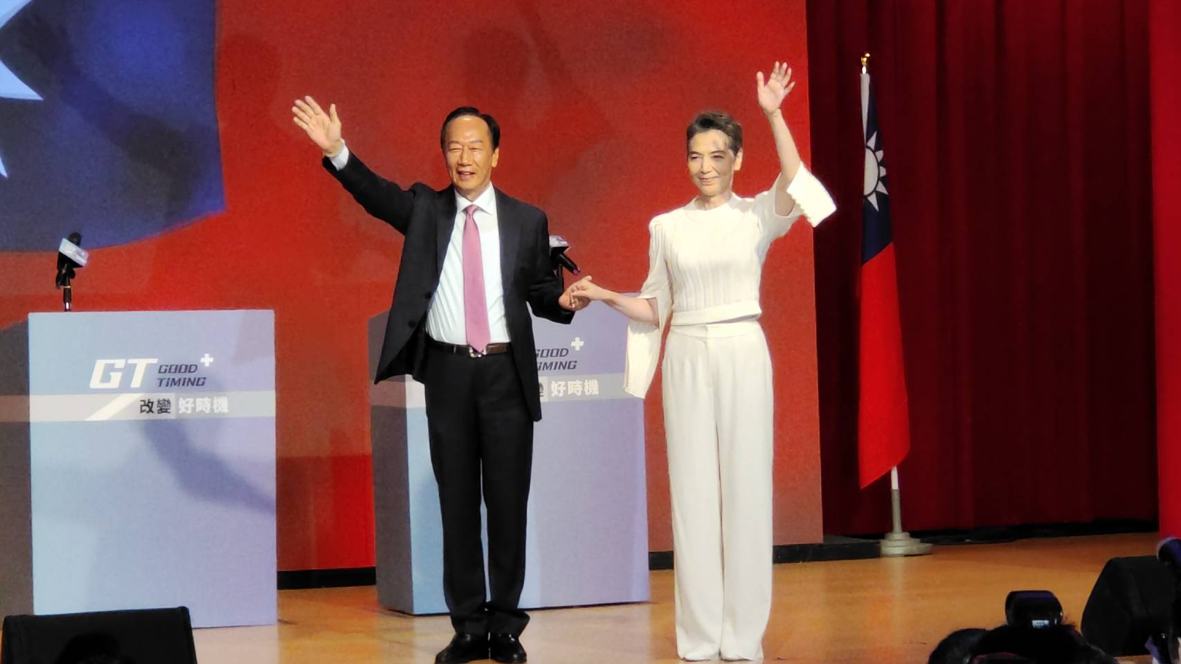 Elections 2024 : Terry Gou annonce qu'il fera ticket commun avec la Tammy Lai (Image : RTI)