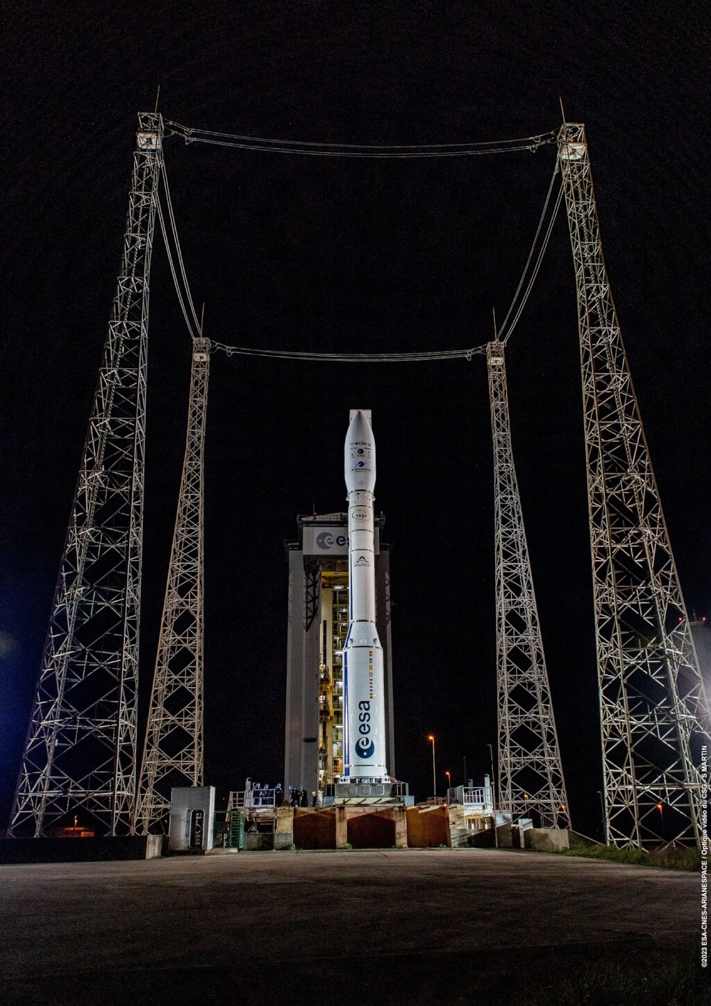 Fusée Vega C avec le satellite taiwanais Triton à son bord (FB agence spatiale européenne)