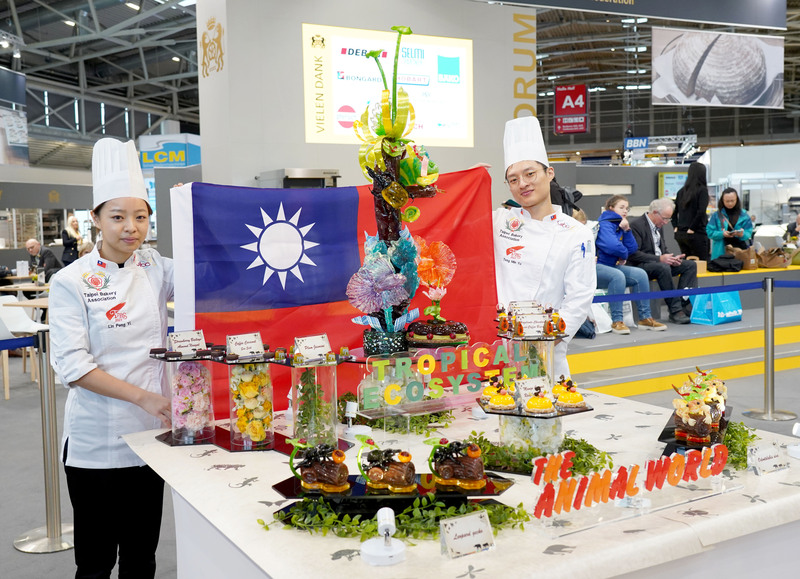 Les pâtissiers taïwanais terminent troisième de l’IBA 2023 à Munich (photo CNA)