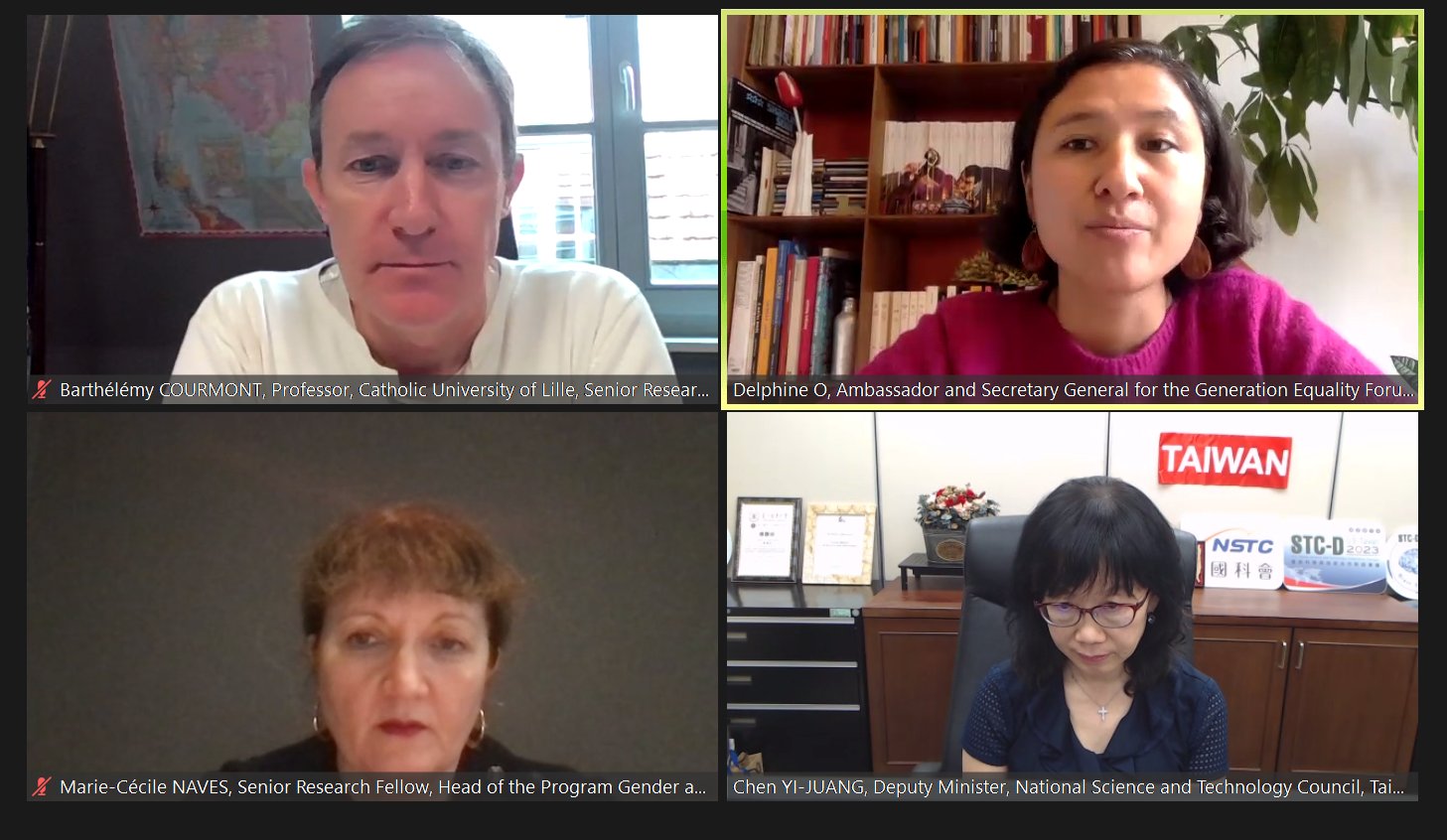 Taïwan et la France discutent de l’égalité des genres (photo:@InstitutIRIS)