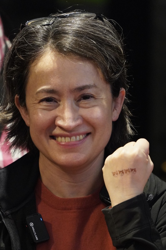 Hsiao Bi-khim, surnommée le chat de guerre, est lancée dans la campagne électorale avec le DPP pour le poste de vice-présidente (photo CNA)