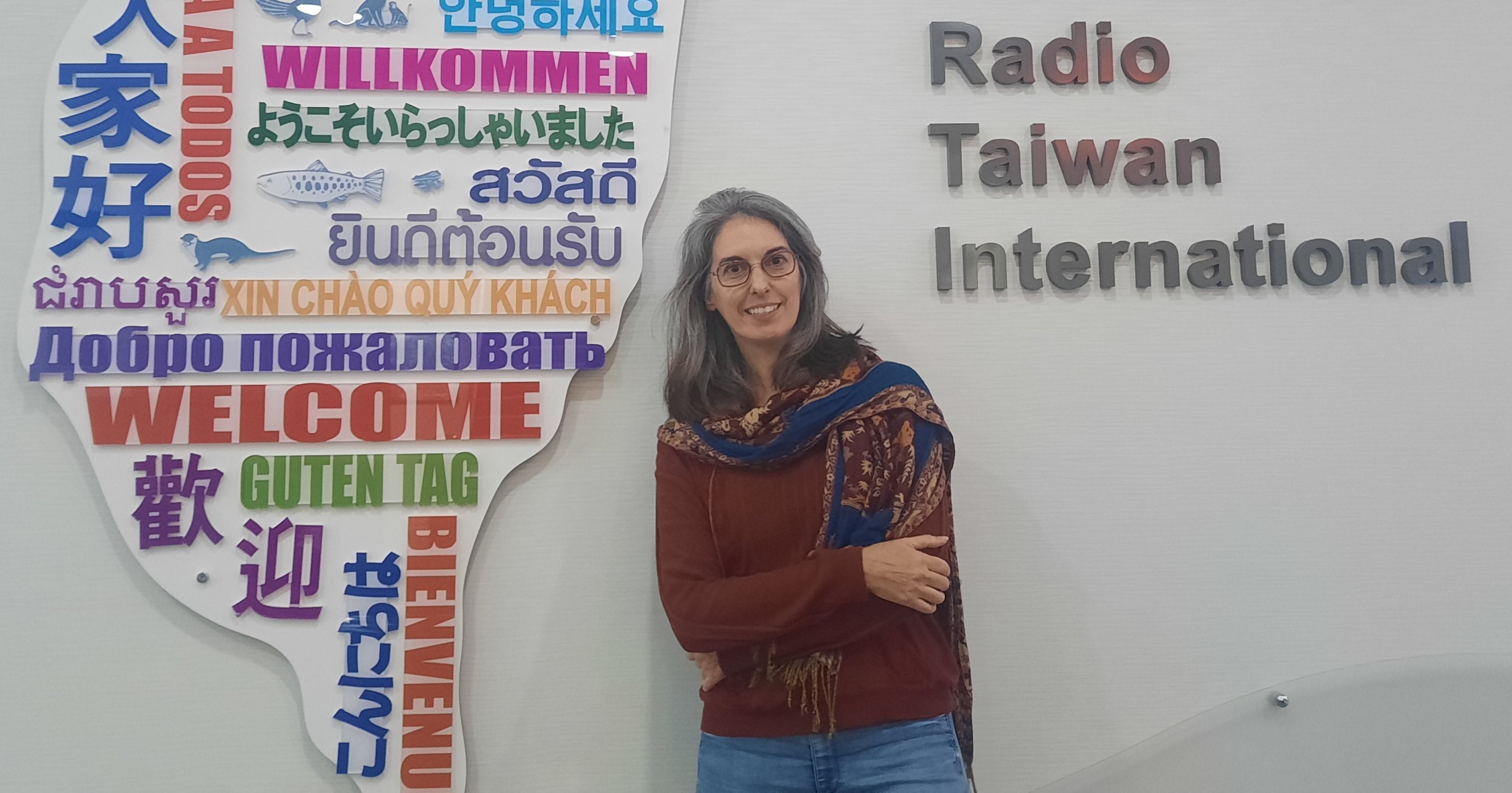 Charlotte Pollet au studio de Rti (photo Rti)