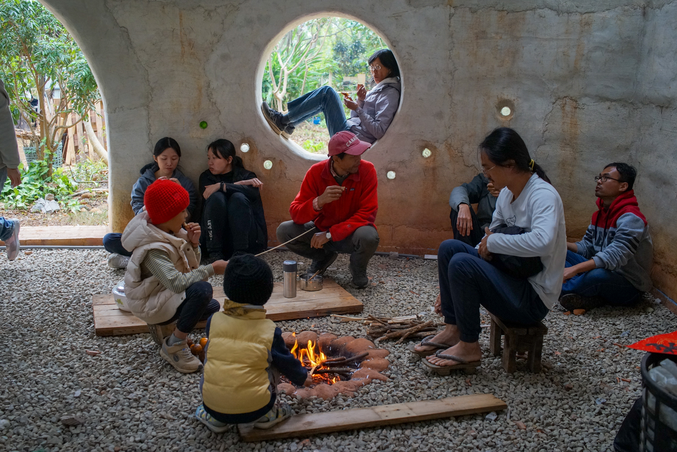 Un moment hors du temps à la maison goutte, à Taichung tout en étant sur une autre planète... (photo © Sasa)
