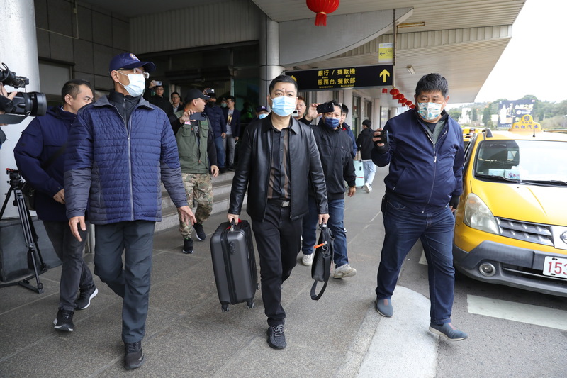 L'arrivée des Chinois au sujet du naufrage d'un hors-bord chinois dans les eaux de Kinmen(Photo CNA)